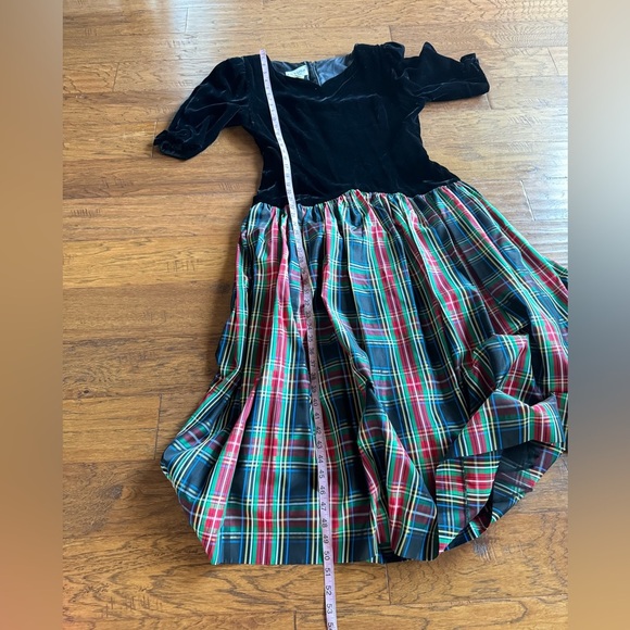 Vintage Joan Leslie‎ Velvet Plaid Christmas Dress - Picture 16 of 16
